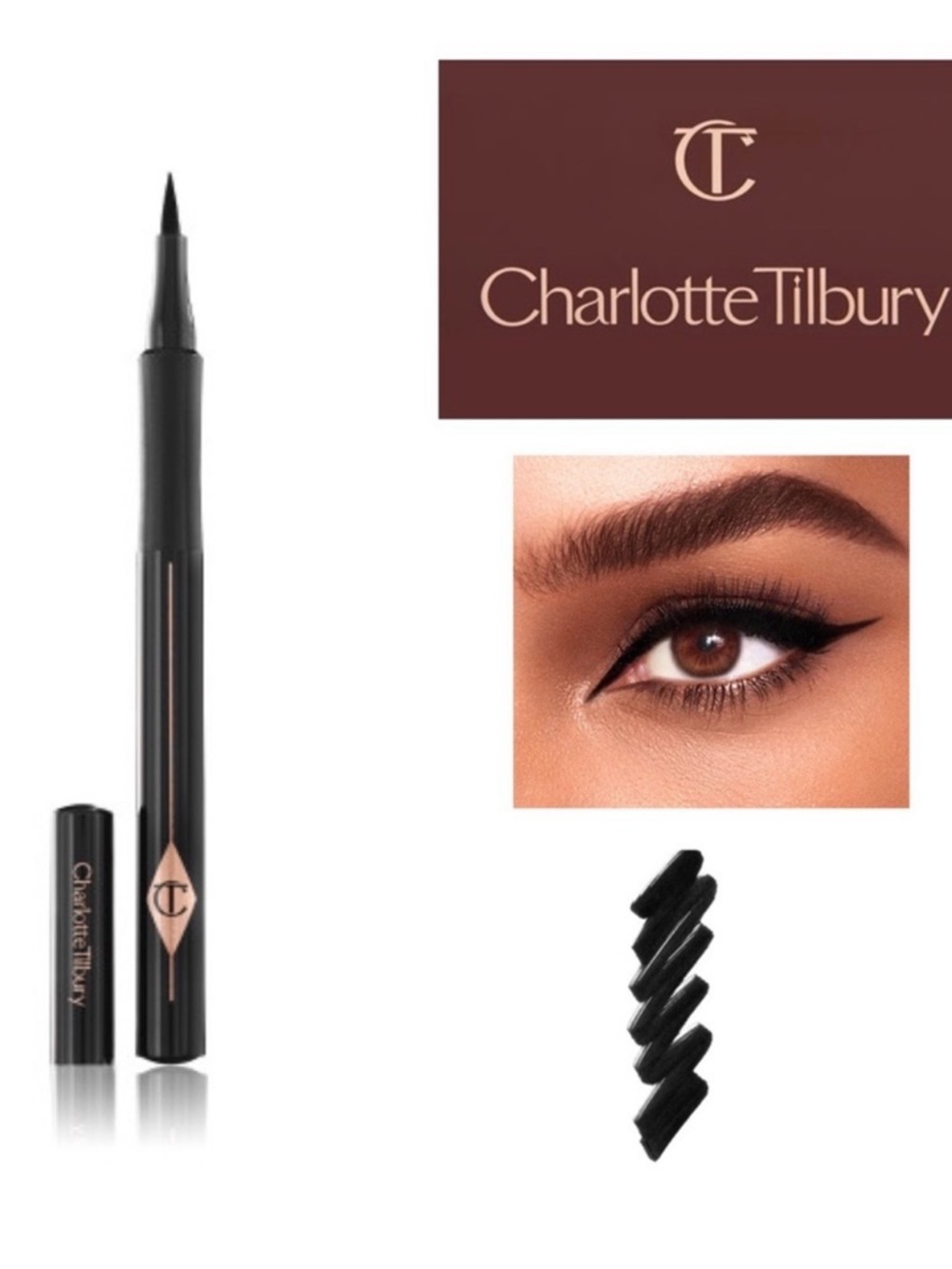 Charlotte Tilbury The Feline Flick Eyeliner Panther Black Liner MSRP $32